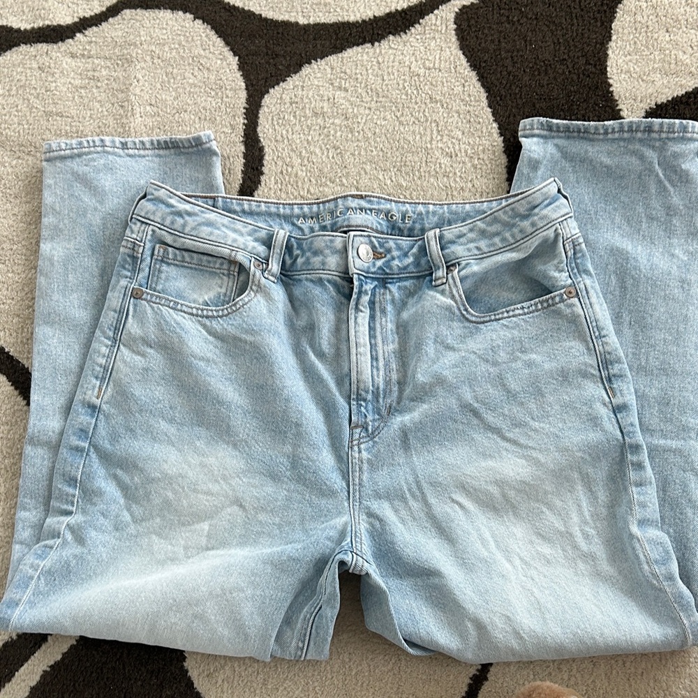 American Eagle Mom Jean, Strigid, 12 xshort